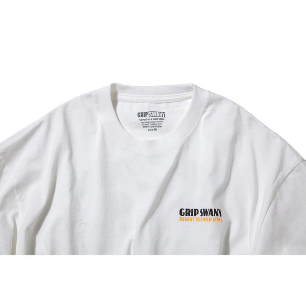 GRIP SWANY ( グリップスワニー ) 【 GSWCT0043 】 W`S BEAR PRINT TEE | シャツ | ウィメンズ | レディース | Tシャツ | 半袖 | 夏服 | バックプリント | シンプル | 綿100% | ロゴ | クマ