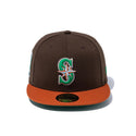 NEW ERA ( ニューエラ ) 59FIFTY Cactus ＆ Grape Fruit シアトル・マリナーズ ウォルナット ラストバイザー | 帽子 | キャップ | オシャレ | 14921970 | フラットバイザー | ユニセックス | お出かけ | 日よけ | にゅーえら