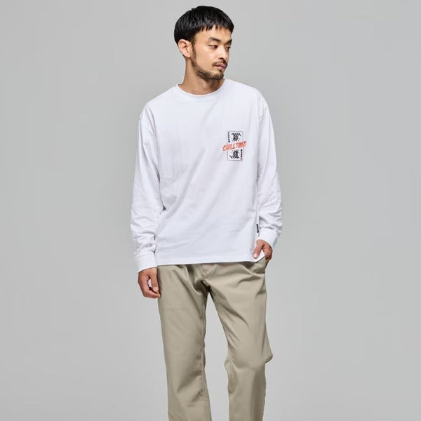 KRIFF MAYER ( クリフメイヤー ) チルタイムロンT ポーカー メンズ 2616303 ロンT 長袖 長袖シャツ 長袖Tシャツ Tシャツ プリントTシャツ アウトドア キャンプ カジュアル ユニセックス 秋 冬 刺繍 バックプリント