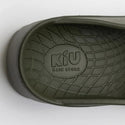 KiU ( キウ ) リカバリーサンダルタイプ-A K332 | サンダル | EVA素材 | ユニセックス | 厚底 | ロゴ | 高機能 | クッション性 | ブラック | 黒色