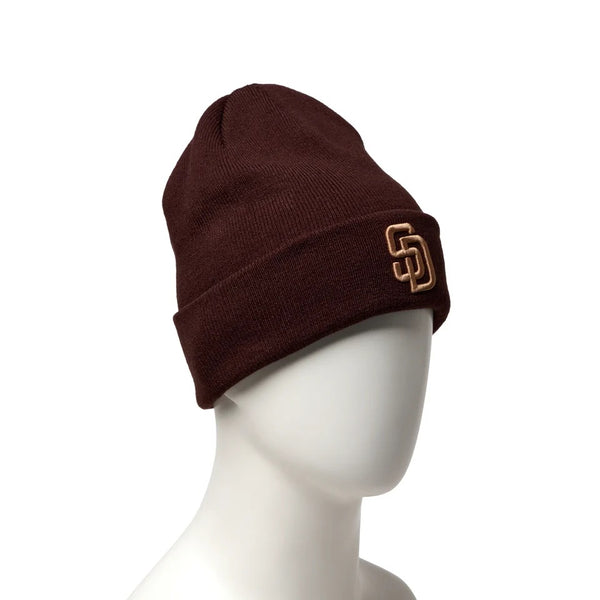 NEW ERA ( ニューエラ ) ベーシック カフニット サンディエゴ・パドレス バーントウッド 帽子 ニット帽 ニット帽子 おしゃれ 防寒 アクリル ユニセックス メンズ レディース サンディエゴ パドレス カジュアル スポーツ 秋冬 SD 15119695
