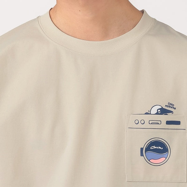CHUMS ( チャムス ) ドライサンデーモーニングポケットTシャツ | 半袖 | Tシャツ | 半袖Tシャツ | バックプリント | プリントT | アパレル | トップス | オシャレ | お出かけ | アウトドア | キャンプ | UVカット | 遮熱 | ドライ | 夏服 | CH01-2761 | ちゃむす
