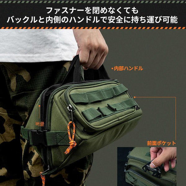 KZM OUTDOOR（ カズミ アウトドア ）フィールドマルチ ツールバッグ キャンプ用品 アウトドアポーチ 収納ケース 収納バッグ 小物入れ マルチ収納 おしゃれ キャンプ アウトドア フィールドマルチ K22T3B02