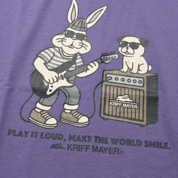 KRIFF MAYER ( クリフメイヤー ) クリフラビット半袖Tシャツ | ギター | 2556300 | 半袖 | Tシャツ | 綿100% | プリントT | カジュアル | 夏 | オシャレ | お出かけ | メンズ | レディース | くりふめいやー