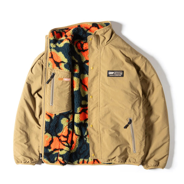 GRIP SWANY ( グリップスワニー ) 【 GSMJ-060 】 REVERSIBLE JKT 4.0 | リバーシブル | ジャケット | アウター | 冬 | メンズ | 羽織り | ボア | 撥水 | タウンユース | おしゃれ | キャンプ | アウトドア | ぐりっぷすわにー