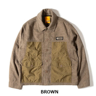 GRIP SWANY ( グリップスワニー ) 【 GSMJ-058 】 MACKINAW JACKET | ジャケット | アウター | 上着 | アウトドア | レジャー | キャンプ | 冬 | 防寒 | マッキノージャケット | ウール調 | メンズ | アパレル | ウェア | ぐりっぷすわにー