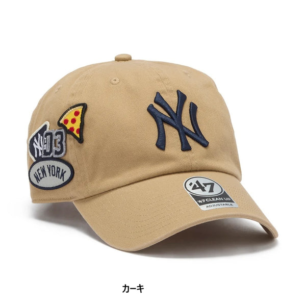 '47 ( フォーティーセブン ) クリーンナップ ニューヨーク・ヤンキース BADGES キャップ 帽子 ベースボールキャップ CLEAN UP MLB メジャーリーグ ニューヨークヤンキース ヤンキース NY ロゴ 刺繍 メンズ レディース ユニセックス カーブバイザー アジャスター サイズ調整