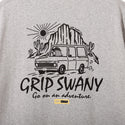 GRIP SWANY ( グリップスワニー ) 【 GSMCT-121 】 TRAVELING BEAR TEE | 半袖Tシャツ | 半袖 | Tシャツ | シンプル | コットン | プリントT | アパレル | レジャー | お出かけ | アウトドア | キャンプ | ぐりっぷすわにー