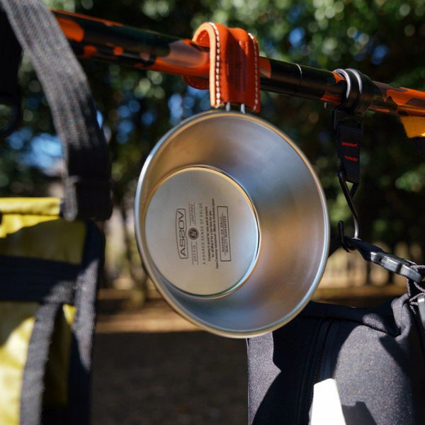 AS2OV ( アッソブ ) LEATHER HANDLE COVER for OUT DOOR EQUIPMENT ハンドルカバー シェラカップ SIERRA CUP | アウトドア | キャンプ | 革 | 042101 | あっそぶ