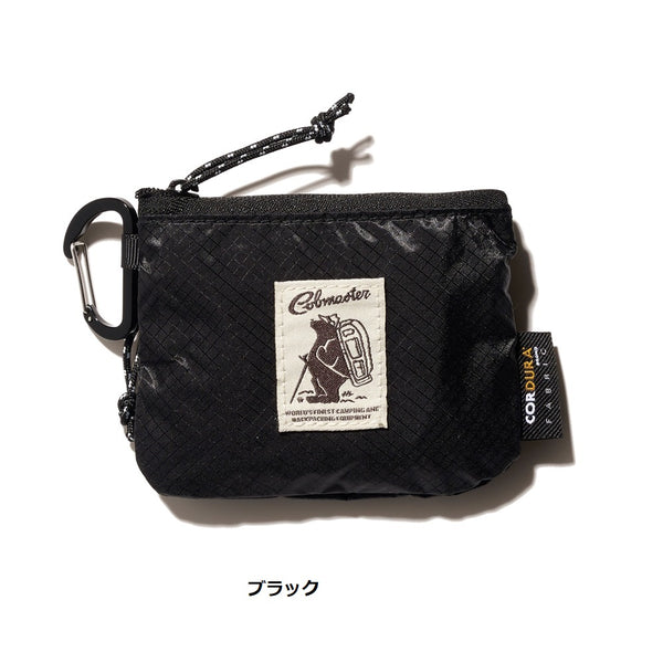 COBMASTER ( コブマスター ) COB CR FLAT POUCH ポーチ | 撥水 | シンプル | コンパクト | 2ポケット | コインケース | 財布 | ミニ | 軽量 | ナイロン | アウトドア | フェス | 旅行 | キャンプ | 登山