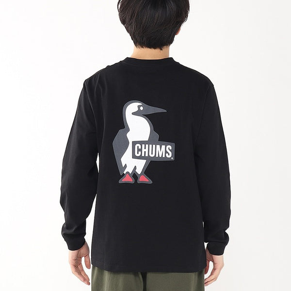 CHUMS ( チャムス ) ブービーロゴロングスリーブTシャツ | ロンT | ロングTシャツ | 長袖 | 長袖Tシャツ | バックプリント | ホワイト | ブラック | CH01-2727 | お出かけ | トップス | アパレル | ちゃむす