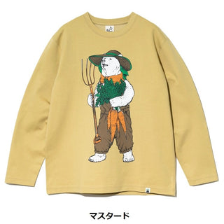 go slow caravan ( ゴースローキャラバン ) PIECLEX モックロディ ファーマークマ ロングスリーブ | MENS | メンズ | トップス | ウェア | ロンT | 長袖 | 長袖Tシャツ | Tシャツ | 抗菌 | 熊 | クマ | くま