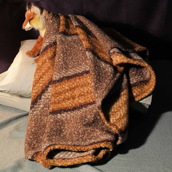 DULTON ( ダルトン ) BLANKET ブランケット | ブラウン | ベージュ | 冬 | ストライプ柄 | リビング | ソファ | アウトドア | キャンプ | クルマ | 車 | ホリデーシーズン | 羽織り | ひざ掛け | 防寒 | 冬小物 | CMG-0952 | だるとん