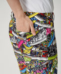 【 SALE 】 LOUDMOUTH ( ラウドマウス ) メンズ ストレッチツイル 柄ショートパンツ | ゴルフ | ウェア | 半ズボン | ハーフパンツ | パンツ | 吸汗速乾 | UV　| ストレッチ | 764305 | らうどまうす