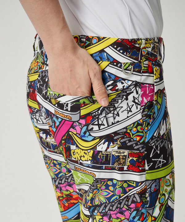 【 SALE 】 LOUDMOUTH ( ラウドマウス ) メンズ ストレッチツイル 柄ショートパンツ | ゴルフ | ウェア | 半ズボン | ハーフパンツ | パンツ | 吸汗速乾 | UV　| ストレッチ | 764305 | らうどまうす