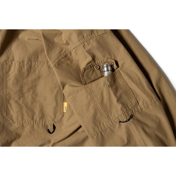 GRIP SWANY ( グリップスワニー ) 【 GSMSH0016 】 GEAR POCKET SHIRT | シャツ | 長袖シャツ | アウトドア | レジャー | キャンプ | コットン | ナイロン | 綿 | ポケット | 大容量 | ぐりっぷすわにー