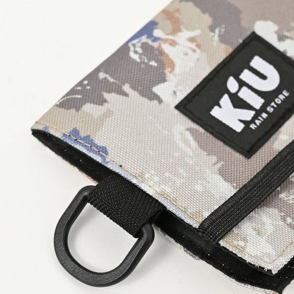KiU ( キウ ) ウォーターリペレント ウォレット タイプ-C K459 | 財布 | ミニ | コンパクト | 二つ折り | 薄型 | 600D生地 | 撥水 | Dカン付 | 丈夫 | 旅行 | アウトドア | キャンプ | フェス | レジャー