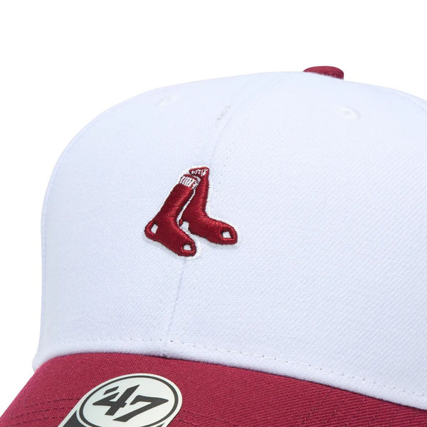 '47 ( フォーティーセブン ) '47 エムブイピー ボストン・レッドソックス STADIUM ADDRESS ベースランナー ホワイト カーディナルバイザー | 帽子 | キャップ | 日よけ | ワンポイント | 刺繍 | 14920311 | ふぉーてぃーせぶん