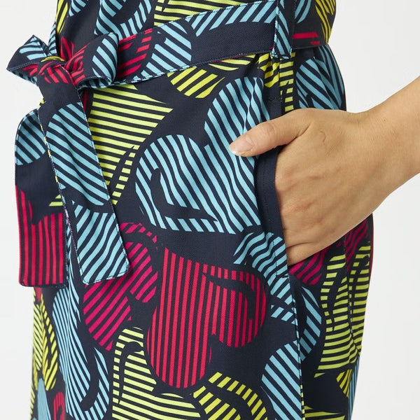 【 SALE 】 LOUDMOUTH ( ラウドマウス ) レディース プレミアムカノコ 柄ワンピース ライトニングハーツ | ゴルフ | ゴルフウェア | 可愛い | ワンピース | 吸汗速乾 | UV | 接触冷感 | 764653 | らうどまうす