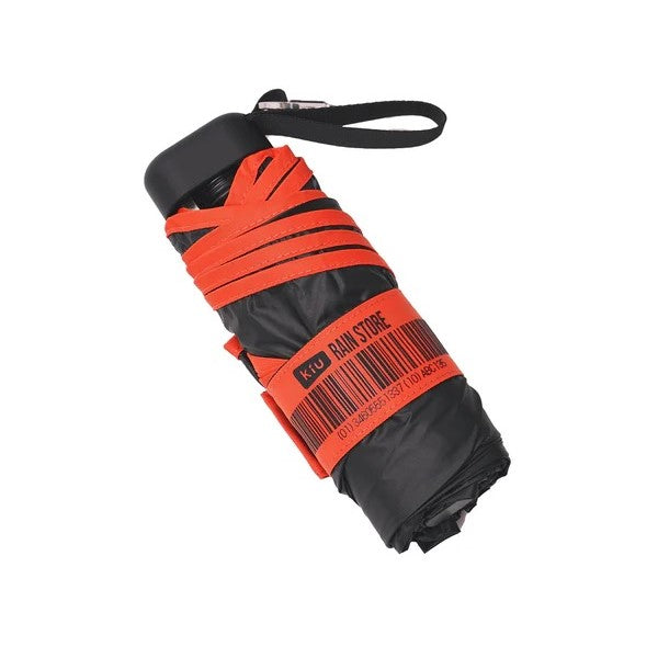 KiU ( キウ ) オールウェザーアンブレラ コンパクトタイプ  | 折りたたみ傘 | 晴雨兼用 | 日傘 | 雨傘 | 完全遮光 | UVカット | 100％ | つゆ先カバー | パイピング | ユニセックス | メンズ | レディース | 男女兼用 | ブラック | オフホワイト | K512 | 持ち運び | 通勤