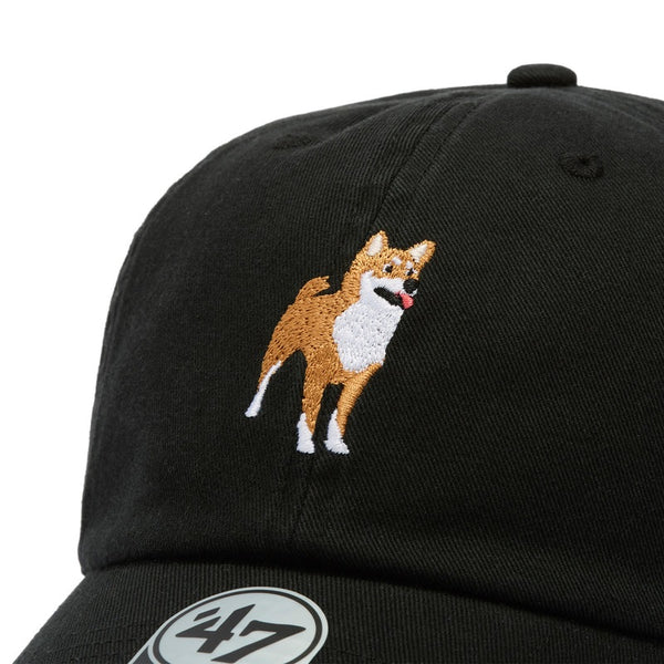 '47 ( フォーティーセブン ) '47 クリーンナップ DOG 柴犬 ココナッツ | ブラック | 帽子 | キャップ | 犬 | ワンちゃん | 刺繍 | ワンポイント | 日よけ | 紫外線対策 | ウォッシュド加工 | サイズ調整 | 14920359 | 14920358 | ふぉーてぃーせぶん