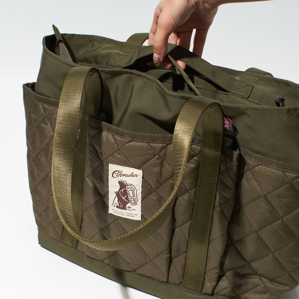 COBMASTER ( コブマスター ) COB QLT DESERT TOTE | トートバッグ | 大きめ | 大容量 | 撥水 | アウトドア | キャンプ | レジャー | メンズ | レディース | ユニセックス | マザーズバッグ | 通勤 | 通学 | 定番 | 81357300 | こぶますたー | カーキ | ブラック