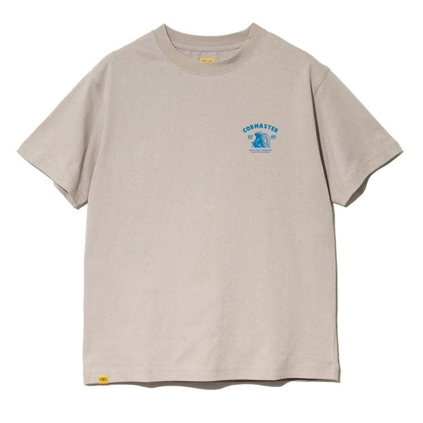 COBMASTER コブマスター 吸水速乾 抗菌防臭 ベーシック Tシャツ 半袖 メンズ スタンダードロゴ クルーネック 綿100% アウトドア キャンプ カジュアル スポーツ 春 夏 UV対策 インナー トップス