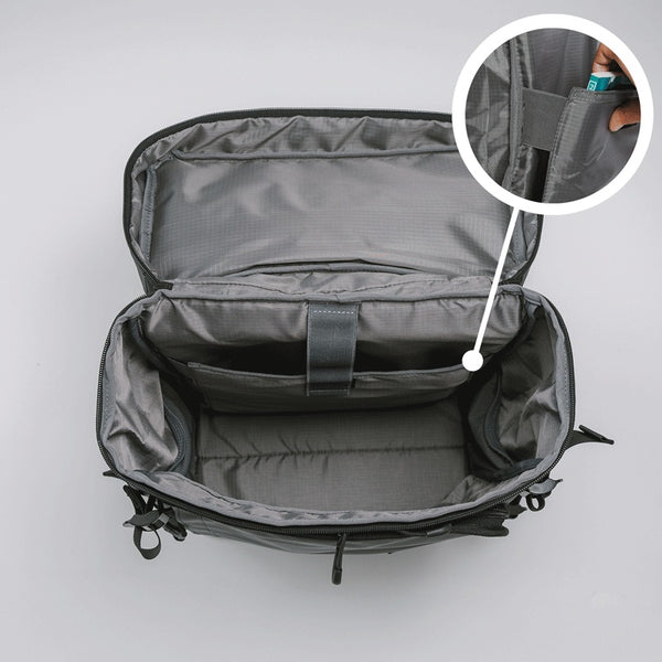 DOD ( ディーオーディー ) ハコピタイト リュックサック バックパック デイパック シンプル PC収納 35L 箱型 撥水 大容量 アウトドア キャンプ 旅行 通勤 通学 レジャー BA138-BK