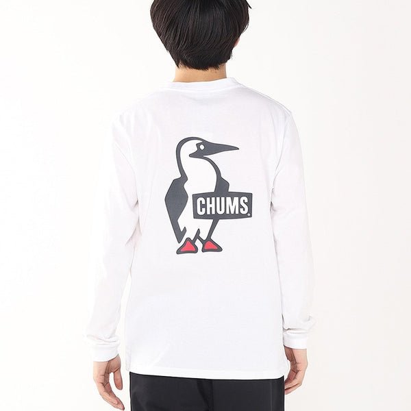CHUMS ( チャムス ) ブービーロゴロングスリーブTシャツ | ロンT | ロングTシャツ | 長袖 | 長袖Tシャツ | バックプリント | ホワイト | ブラック | CH01-2727 | お出かけ | トップス | アパレル | ちゃむす