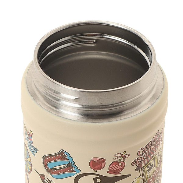 CHUMS ( チャムス ) キャンパーウェーブボトル300ml | ボトル | 保温 | 保冷 | ステンレス | タンブラー | 持ち運び | アウトドア | キャンプ | 通勤 | 通学 | 内蓋 | 真空断熱 | オフィス | 吊り下げ | CH62-2273 | 水筒 | ちゃむす