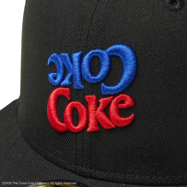 NEW ERA ( ニューエラ ) 59FIFTY Coca-Cola コカ･コーラ ブラック キャップ 帽子 59FIFTY フィッテッドキャップ メンズ レディース コカコーラ ロゴ 刺繍 カジュアル ストリート 15154864