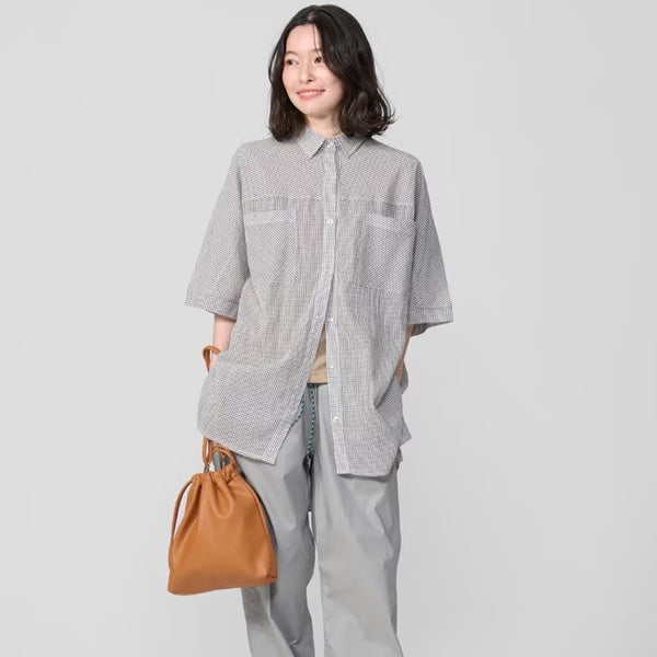 KRIFF MAYER ( クリフメイヤー ) スズシゲワイドシアーシャツ | LADYS | W2557205 | レディース | 半袖 | 体型カバー | 綿100% | ドルマンシャツ | オシャレ | カジュアル | 大人 | 日差し対策 | 冷房対策 | くりふめいやー