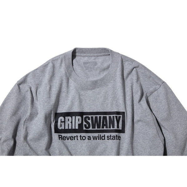 GRIP SWANY ( グリップスワニー ) 【 GSMCT0009 】 BOX LOGO TEE | シャツ | 半袖 | 半袖シャツ | Tシャツ | ロゴ | シンプル | ショートスリーブTシャツ | プリントT | 夏服 | カジュアル | ぐりっぷすわにー