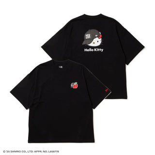 NEW ERA ( ニューエラ ) 半袖 オーバーサイズド コットン Tシャツ HELLO KITTY キャップ | シャツ | 半袖シャツ | ブラック | ホワイト | キティちゃん | ハローキティ | コラボ | 14348709 | 14348710 | にゅーえら | 夏服