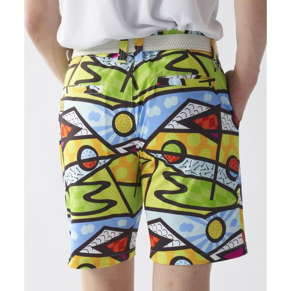 LOUDMOUTH ( ラウドマウス ) メンズ ECOベントメッシュ 柄ショートパンツ | ハーフパンツ | パンツ | ゴルフ | ウェア | ゴルフウェア | 派手 | 吸汗速乾 | UV | 接触冷感 | 遮熱 | ストレッチ | 765303