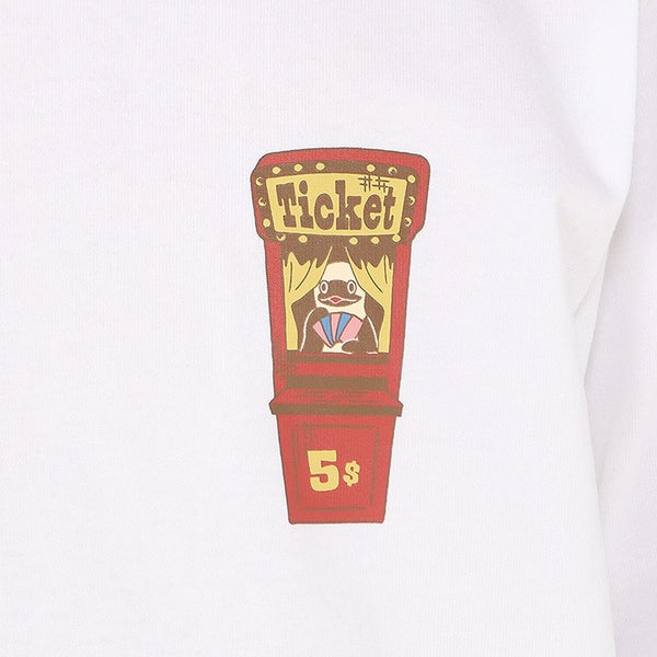 CHUMS ( チャムス ) サーカスロングスリーブTシャツ | ロンT | ロングTシャツ | 長袖 | 長袖シャツ | Tシャツ | 長袖Tシャツ | アパレル | トップス | ウェア | サーカス柄 | コットン | 型くずれしにくい | アウトドア | お出かけ | キャンプ | ちゃむす | CH01-2729