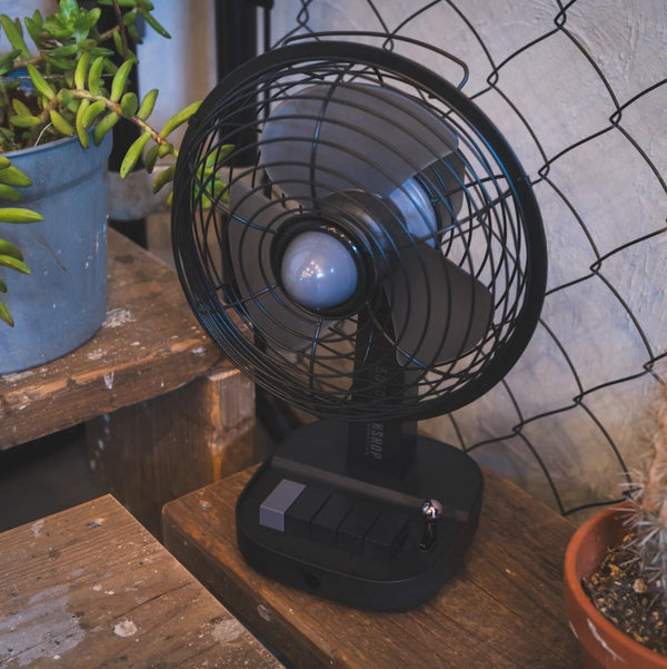 5050WORKSHOP ( フィフティフィフティワークショップ ) RETRO DESKTOP FAN | 扇風機 | コードレスファン | 卓上 | レトロ | アウトドア | キャンプ | 持ち運び | TR2-5WS-4481