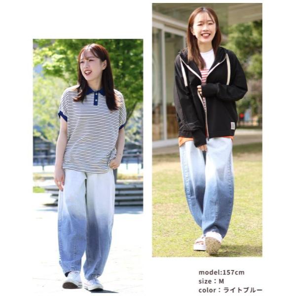 KRIFF MAYER ( クリフメイヤー ) バレルレッググラデーションパンツ | LADYS | W2554001 | レディース | ロングパンツ | ボトムス | パンツ | 8オンス | 軽い | 綿100% | デニム | 通気性 | アウトドア | レジャー | こなれ | オシャレ | くりふめいやー