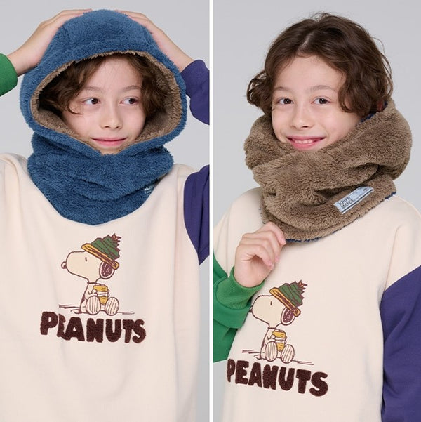 KRIFF MAYER ( クリフメイヤー ) ニンジャりん フード型 ボリューム ネックウォーマー | MENS | LADYS | KIDS | J2527845 | メンズ | レディース | キッズ | ユニセックス | 防寒 | 暖かい | 寒さ対策 | 通学 | オシャレ | 2way | マフラー | ボア | リバーシブル