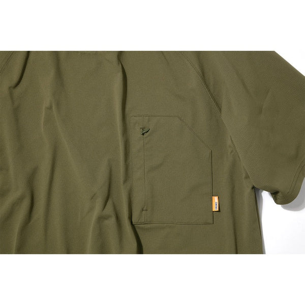 GRIP SWANY ( グリップスワニ－ ) 【 GSMCT0005 】 GS AIRFLOW TEE | シャツ | 半袖シャツ | 半袖 | アウトドア | キャンプ | シンプル | Tシャツ | 速乾 | 伸縮 | ドローコード | ポケット | ぐりっぷすわにー | 夏服