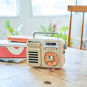 RELAX ( リラックス ) マルチレトロラジオ リラックス レトロ 多機能防災ラジオ 防災ラジオ Bluetooth スピーカー 防災 小型 ライト 懐中電灯 手回し充電 モバイルバッテリー 昭和レトロ ワイヤレススピーカー アウトドア