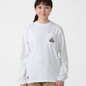 CHUMS ( チャムス ) ブービーフェイスポケットブラッシュドロングスリーブTシャツ 長袖Tシャツ ロンT メンズ レディース ユニセックス ブービーバード ポケットTシャツ コットン 綿100％ ブラッシュド 裏起毛風 秋冬 春 トップス カジュアル タウンユース 普段着 CH01-2670