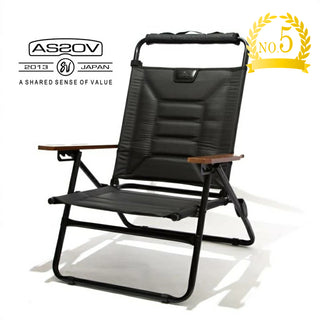 AS2OV ( アッソブ ) HIGH BACK RECLINING LOW ROVER CHAIR BLACK ハイバック リクライニング ロー ローバー チェア ブラック 392101-10NYLON POLYCARBONATE MULTI WALL POCKET ウォールポケット 151900R アウトドア キャンプ 小物収納 背面