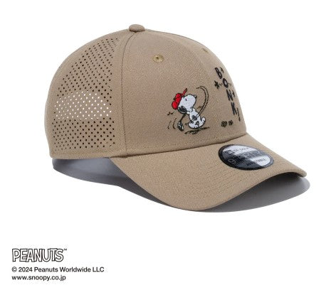 NEW ERA ( ニューエラ )  9FORTY PEANUTS ピーナッツ レーザーパフォーテッド ブリティッシュカーキ  14124315