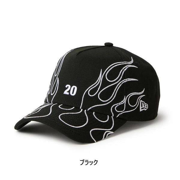 NEW ERA ( ニューエラ ) 9FORTY A-Frame The Flame 帽子 キャップ 炎 フレーム ファイヤー ロゴ 刺繍 ストリート カジュアル ブランド ベースボールキャップ アウトドア キャンプ 15137114 15137115
