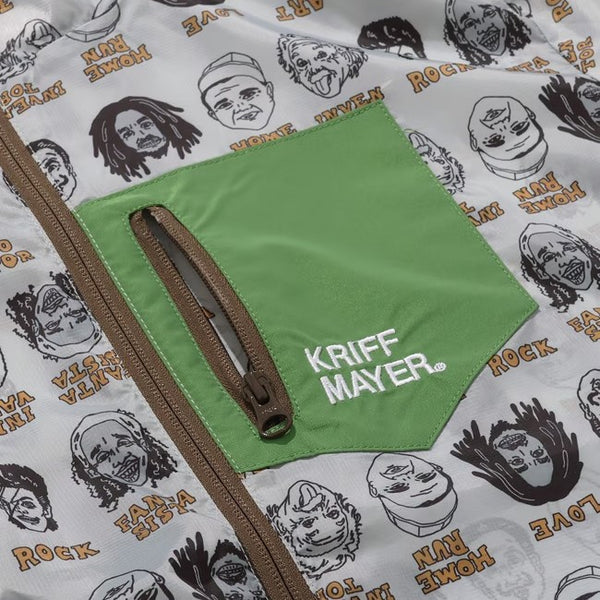 KRIFF MAYER ( クリフメイヤー ) クリーネス総柄フードジャケット | MENS | 2537804 | メンズ | 春 | 個性的 | ユニセックス | 防汚 | 薄手 | ポリエステル | アウトドア | キャンプ | お出かけ | コンパクト | くりふめいやー
