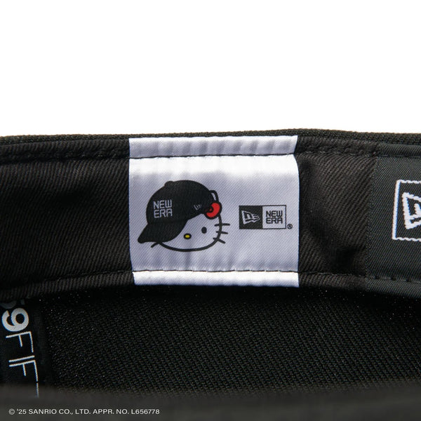 NEW ERA ( ニューエラ ) 59FIFTY HELLO KITTY リンゴ ブラック | 帽子 | キャップ | 日よけ | ユニセックス | キャンプ | アウトドア | ポリエステル | キティちゃん | ハローキティ | にゅーえら | 14348626