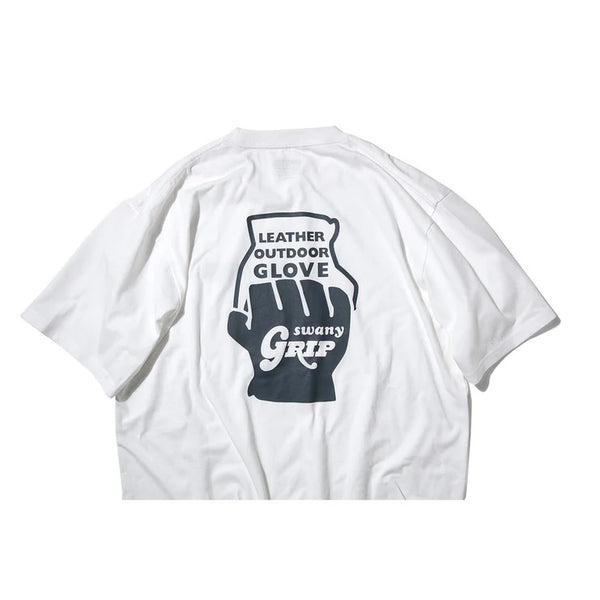 GRIP SWANY ( グリップスワニー ) 【 GSMCT0010 】 GLOVE LOGO TEE | シャツ | 半袖シャツ | 半袖Tシャツ | Tシャツ | 夏服 | バックプリント | プリント | シンプル | ロゴ | ぐりっぷすわにー | トップス | アパレル