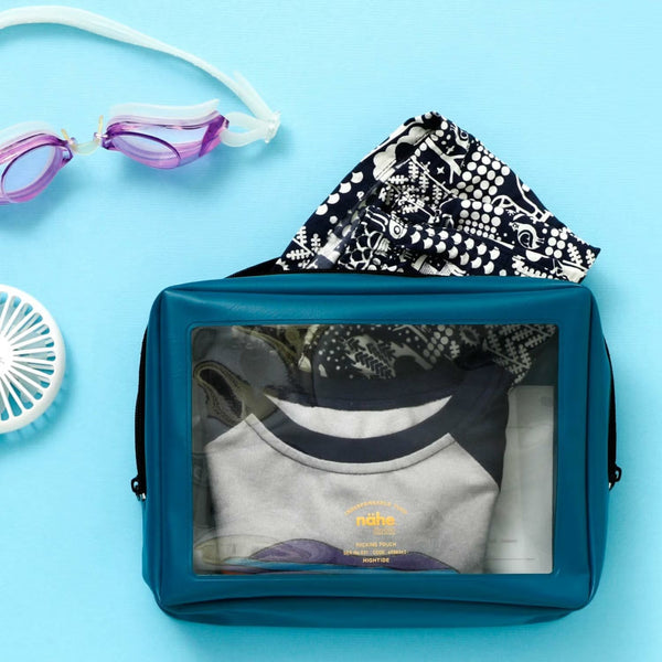 HIGHTIDE ( ハイタイド ) パッキングポーチ L | ポーチ | 透明窓 | シンプル | アウトドア | 旅行 | キャンプ | レジャー | 収納 | 小物入れ | 化粧ポーチ | ネーエ | プレゼント | ギフト | GB248 | はいたいど | PVC