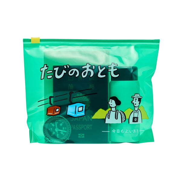 HIGHTIDE ( ハイタイド ) ジッパーバッグ L | ポーチ | マチあり | 旅行 | アウトドア | お出かけ | レトロ | 可愛い | プレゼント | ギフト | ジッパー | 収納 | 整理 | 小物入れ | 出張 | GB335 | はいたいど | 4枚セット